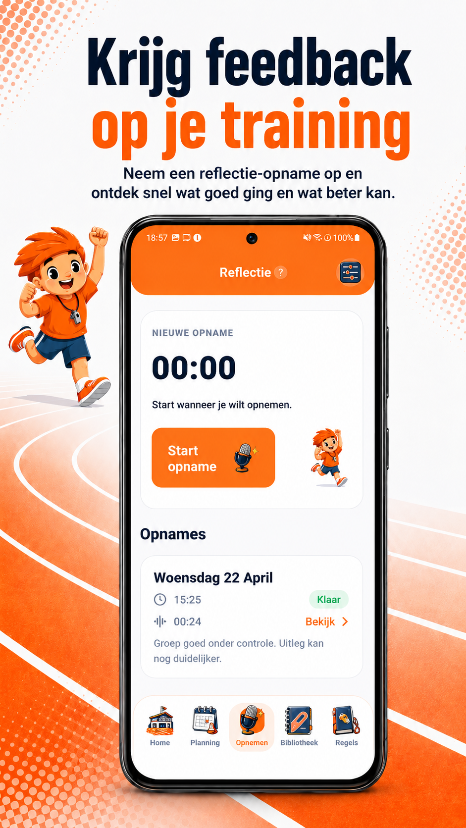 Promo-afbeelding: krijg feedback op je training
