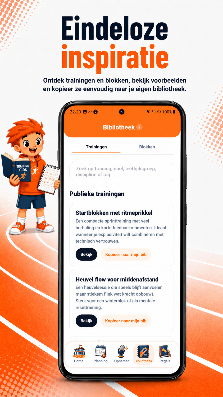 Promo-afbeelding: eindeloze inspiratie in Atletiek Friek